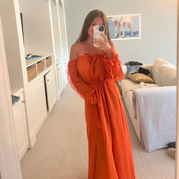 OFF THE SHOULDER RUFFLE DRESS - Picture 3 of 4